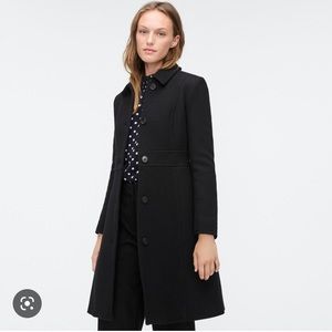 NWT J. Crew Classic Lady Day Coat in Italian Double Wool Thinsulate - Size 8